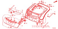 HECKKLAPPENPLATTE(2D)  für Honda CIVIC DIESEL 1.6 EX 5 Türen 6 gang-Schaltgetriebe 2014