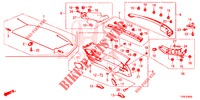HECKKLAPPENVERKLEIDUNG/ TAFELVERKLEIDUNG, HINTEN(2D)  für Honda CIVIC DIESEL 1.6 EX 5 Türen 6 gang-Schaltgetriebe 2014