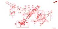 HECKLEUCHTE/KENNZEICHENBELEUCHTUNG (PGM FI)  für Honda CIVIC DIESEL 1.6 EX 5 Türen 6 gang-Schaltgetriebe 2014