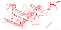 HINTERER STOSSFAENGER  für Honda CIVIC DIESEL 1.6 EX 5 Türen 6 gang-Schaltgetriebe 2014