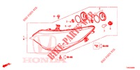 SCHEINWERFER  für Honda CIVIC DIESEL 1.6 EX 5 Türen 6 gang-Schaltgetriebe 2014