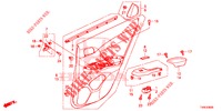 TUERVERKLEIDUNG, HINTEN(4D)  für Honda CIVIC DIESEL 1.6 EX 5 Türen 6 gang-Schaltgetriebe 2014