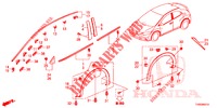 ZIERLEISTE/SCHUTZ  für Honda CIVIC DIESEL 1.6 ES 5 Türen 6 gang-Schaltgetriebe 2015