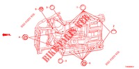 GUMMITUELLE (INFERIEUR) für Honda CIVIC DIESEL 1.6 EXGT 5 Türen 6 gang-Schaltgetriebe 2015