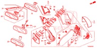 SPIEGEL/SCHIEBEDACH  für Honda CIVIC DIESEL 1.6 EXGT 5 Türen 6 gang-Schaltgetriebe 2015