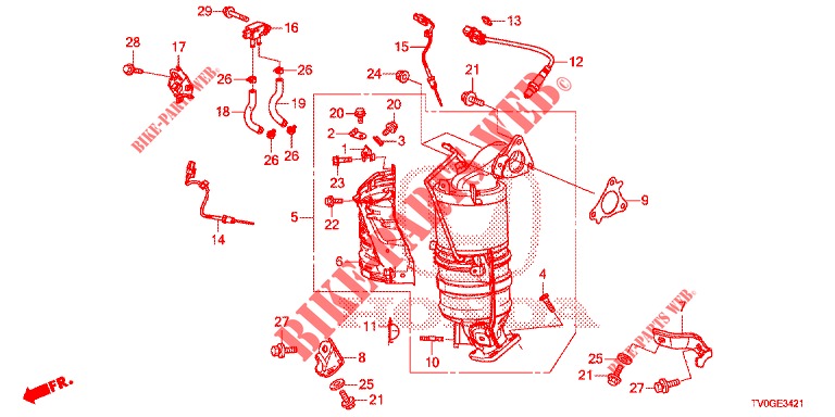 DREHMOMENTWANDLER (DIESEL) (2) für Honda CIVIC DIESEL 1.6 S EURO 6 5 Türen 6 gang-Schaltgetriebe 2015