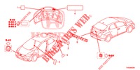 EMBLEME/WARNETIKETTEN  für Honda CIVIC DIESEL 1.6 SE 5 Türen 6 gang-Schaltgetriebe 2015