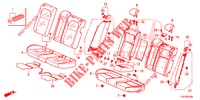 RUECKSITZ/SITZGURT,(2D)  für Honda CIVIC 1.0 S 5 Türen vollautomatische 2017
