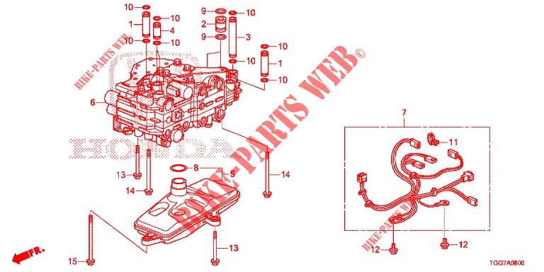 VENTILGEHAEUSE (1,0 L) für Honda CIVIC 1.0 MID 5 Türen vollautomatische 2018