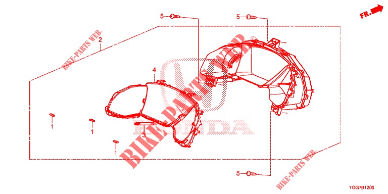 DREHZAHLMESSER  für Honda CIVIC 1.5 RS 5 Türen vollautomatische 2018