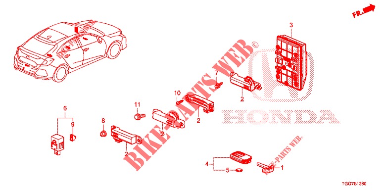 MODUL EINHEIT KAROSSERIESTEUERUNG für Honda CIVIC 1.5 RS 5 Türen vollautomatische 2018