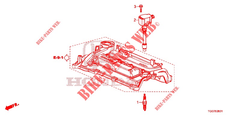 STOPFEN, OBERE SPULE/STOEPSEL (1.5L) für Honda CIVIC 1.5 RS 5 Türen vollautomatische 2018