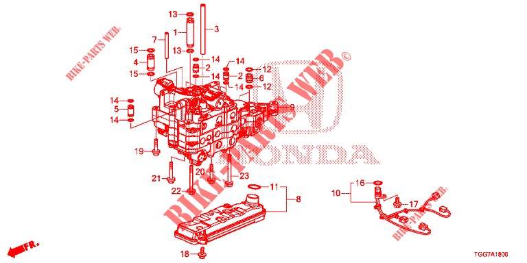 VENTILGEHAEUSE (1.5L) für Honda CIVIC 1.5 RS 5 Türen vollautomatische 2018