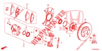 VORDERRADBREMSE (2) für Honda CIVIC DIESEL 1.6 ENTRY 5 Türen 6 gang-Schaltgetriebe 2018