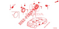 ANTENNE/LAUTSPRECHER  für Honda CIVIC DIESEL 1.6 MID Black Edition 5 Türen 6 gang-Schaltgetriebe 2018