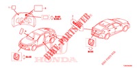 EMBLEME/WARNETIKETTEN  für Honda CIVIC DIESEL 1.6 MID Black Edition 5 Türen 6 gang-Schaltgetriebe 2018
