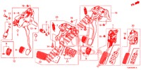 PEDAL (RH) für Honda CIVIC DIESEL 1.6 ENTRY 5 Türen 9 gang automatikgetriebe 2018