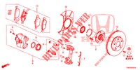 VORDERRADBREMSE (2) für Honda CIVIC DIESEL 1.6 ENTRY 5 Türen 9 gang automatikgetriebe 2018