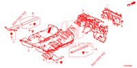 BODENMATTE/ISOLATOR  für Honda CIVIC DIESEL 1.6 MID 5 Türen 9 gang automatikgetriebe 2018