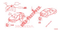 EMBLEME/WARNETIKETTEN  für Honda CIVIC DIESEL 1.6 MID 5 Türen 9 gang automatikgetriebe 2018