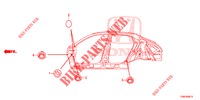 GUMMITUELLE (LATERAL) für Honda CIVIC DIESEL 1.6 MID 5 Türen 9 gang automatikgetriebe 2018