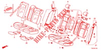 RUECKSITZ/SITZGURT,(2D)  für Honda CIVIC DIESEL 1.6 MID 5 Türen 9 gang automatikgetriebe 2018