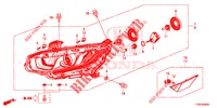SCHEINWERFER (HALOGENE) für Honda CIVIC DIESEL 1.6 MID 5 Türen 9 gang automatikgetriebe 2018