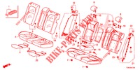 RUECKSITZ/SITZGURT,(2D)  für Honda CIVIC DIESEL 1.6 S 5 Türen 9 gang automatikgetriebe 2018