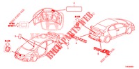 EMBLEME/WARNETIKETTEN  für Honda CIVIC TYPE R 5 Türen 6 gang-Schaltgetriebe 2016