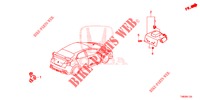 GPS/KAMERA ANTENNE RÜCKANSICHT für Honda CIVIC TYPE R 5 Türen 6 gang-Schaltgetriebe 2016