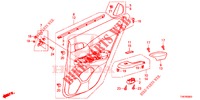 TUERVERKLEIDUNG, HINTEN(4D)  für Honda CIVIC TYPE R 5 Türen 6 gang-Schaltgetriebe 2016