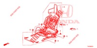 VORNE SITZKOMPONENTEN (G.) (SIEGE REGLAGE MANUEL) für Honda CIVIC TYPE R 5 Türen 6 gang-Schaltgetriebe 2016