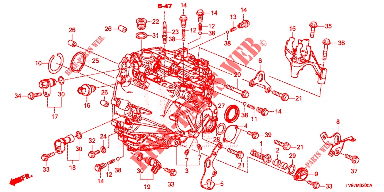 SERVOLENKGETRIEBE  für Honda CIVIC TYPE R 5 Türen 6 gang-Schaltgetriebe 2016