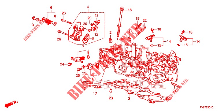 SPULENVENTIL/ OELDRUCKSENSOR  für Honda CIVIC TYPE R 5 Türen 6 gang-Schaltgetriebe 2016