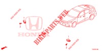 AUFKLAPP HAUBENSENSOR  für Honda CIVIC  TYPE R 5 Türen 6 gang-Schaltgetriebe 2017