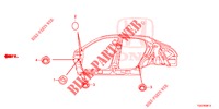 GUMMITUELLE (LATERAL) für Honda CIVIC  TYPE R 5 Türen 6 gang-Schaltgetriebe 2017