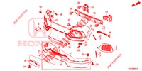 HINTERER STOSSFAENGER (TYPE R) für Honda CIVIC  TYPE R 5 Türen 6 gang-Schaltgetriebe 2017