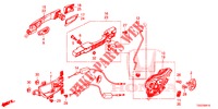 TUERSCHLOESSER, HINTEN/AEUSSERER GRIFF  für Honda CIVIC  TYPE R 5 Türen 6 gang-Schaltgetriebe 2017