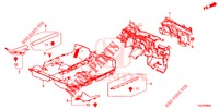 BODENMATTE/ISOLATOR  für Honda CIVIC  TYPE R 5 Türen 6 gang-Schaltgetriebe 2019