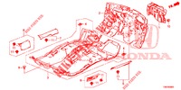 BODENMATTE/ISOLATOR  für Honda CIVIC TOURER 1.8 ES 5 Türen 5 gang automatikgetriebe 2014