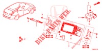 EINBAUSATZ F. RNS2  für Honda CIVIC TOURER 1.8 ES 5 Türen 5 gang automatikgetriebe 2014