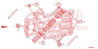 GUMMITUELLE (INFERIEUR) für Honda CIVIC TOURER 1.8 ES 5 Türen 5 gang automatikgetriebe 2014