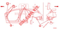 GUMMITUELLE (LATERAL) für Honda CIVIC TOURER 1.8 ES 5 Türen 5 gang automatikgetriebe 2014