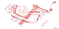 HINTERER STOSSFAENGER  für Honda CIVIC TOURER 1.8 ES 5 Türen 5 gang automatikgetriebe 2014