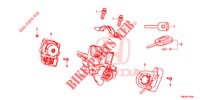SCHLIESSZYLINDER KOMPONENTEN  für Honda CIVIC TOURER 1.8 ES 5 Türen 5 gang automatikgetriebe 2014