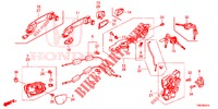 TUERSCHLOESSER, VORNE/AEUSSERER GRIFF  für Honda CIVIC TOURER 1.8 ES 5 Türen 5 gang automatikgetriebe 2014