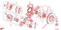 VORDERRADBREMSE  für Honda CIVIC TOURER 1.8 ES 5 Türen 5 gang automatikgetriebe 2014