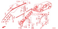 ZIERLEISTE/SCHUTZ  für Honda CIVIC TOURER 1.8 ES 5 Türen 5 gang automatikgetriebe 2014