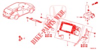 EINBAUSATZ F. RNS2  für Honda CIVIC TOURER 1.8 EXGT 5 Türen 5 gang automatikgetriebe 2014
