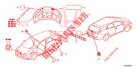EMBLEME/WARNETIKETTEN  für Honda CIVIC TOURER 1.8 EXGT 5 Türen 5 gang automatikgetriebe 2014